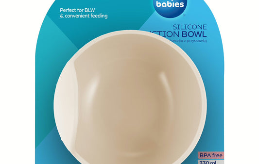 Silikonowa miseczka z przyssawką 330ml- Canpol Creme