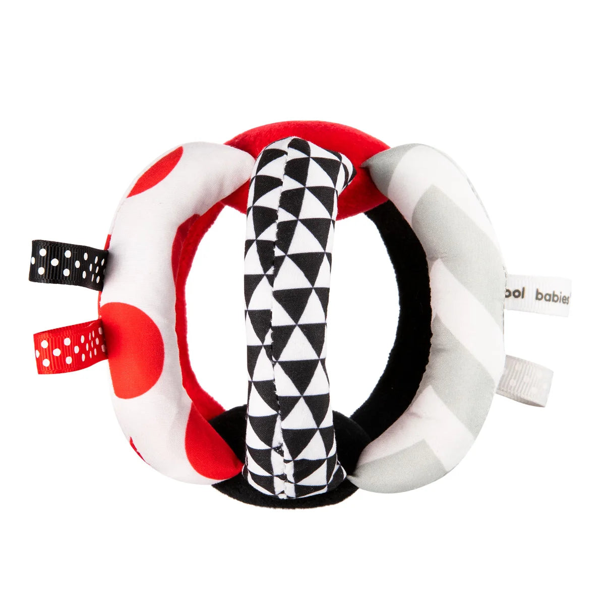 Pluszowa piłka kontrastowa Sensory Toys - Canpol CANPOL