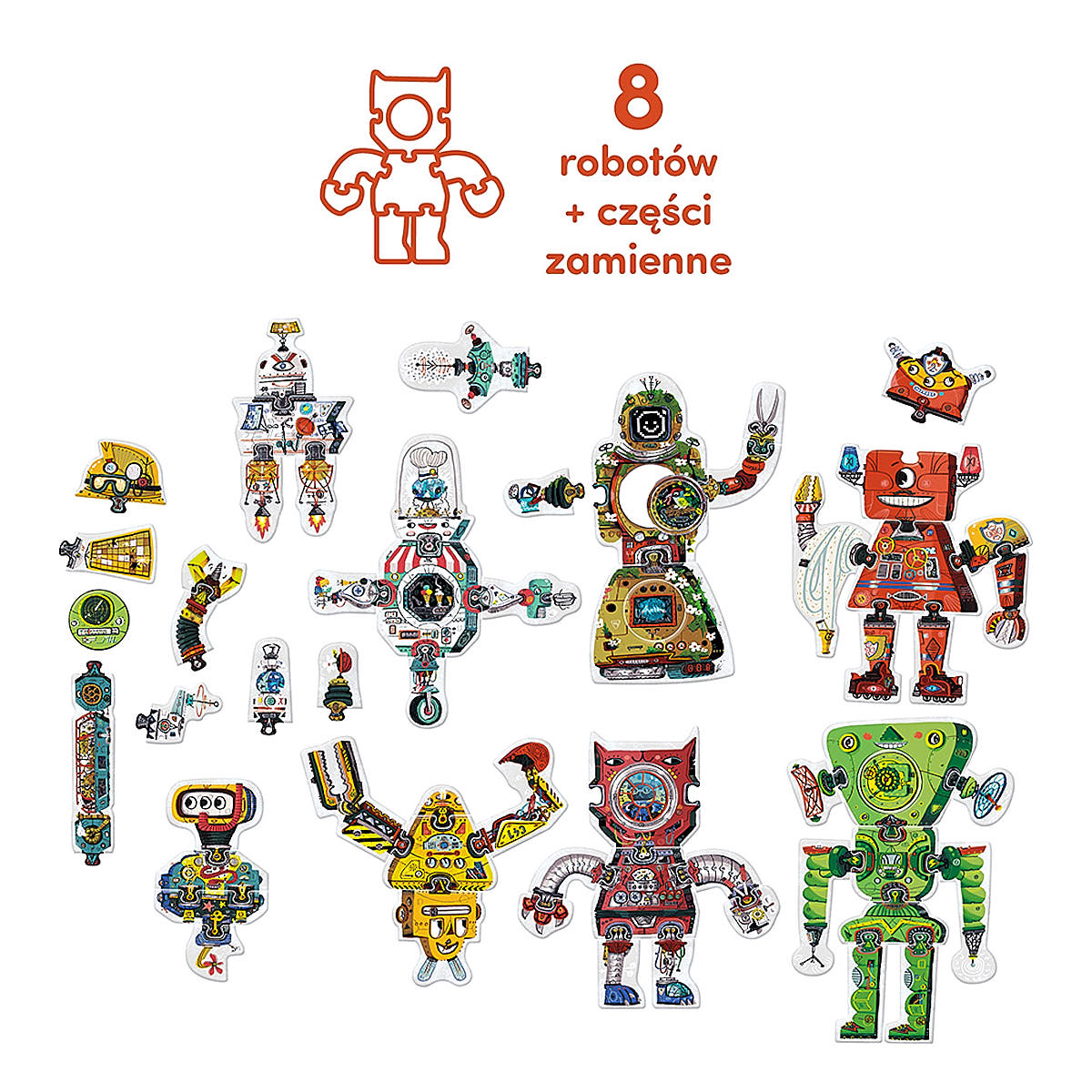 Puzzle kreatywne Robot Lab - Czuczu