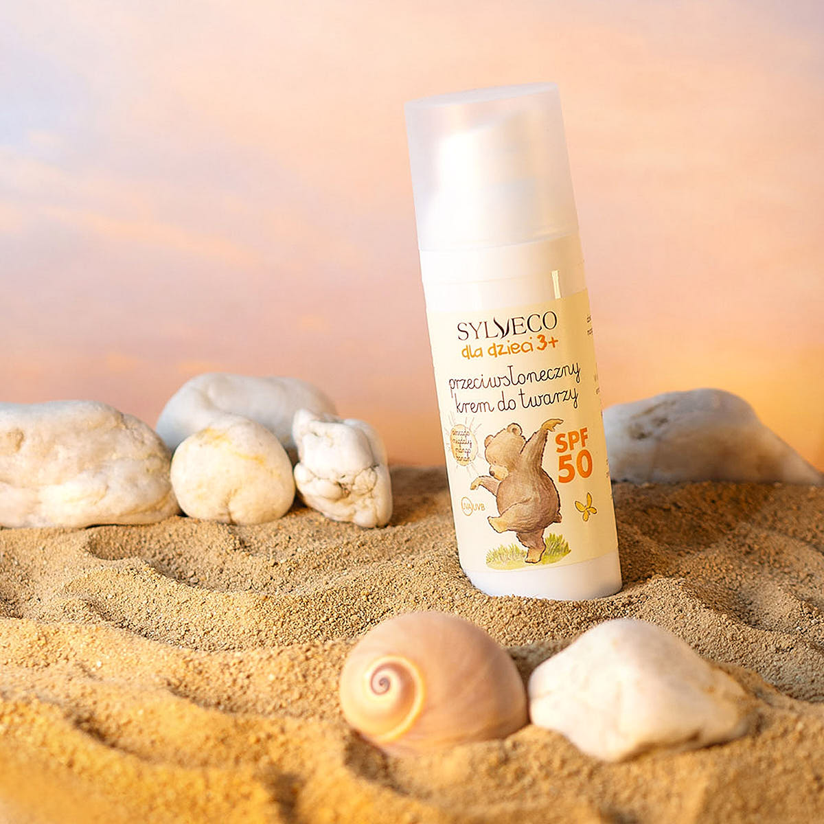 Przeciwsłoneczny krem do twarzy SPF 50 - Sylveco