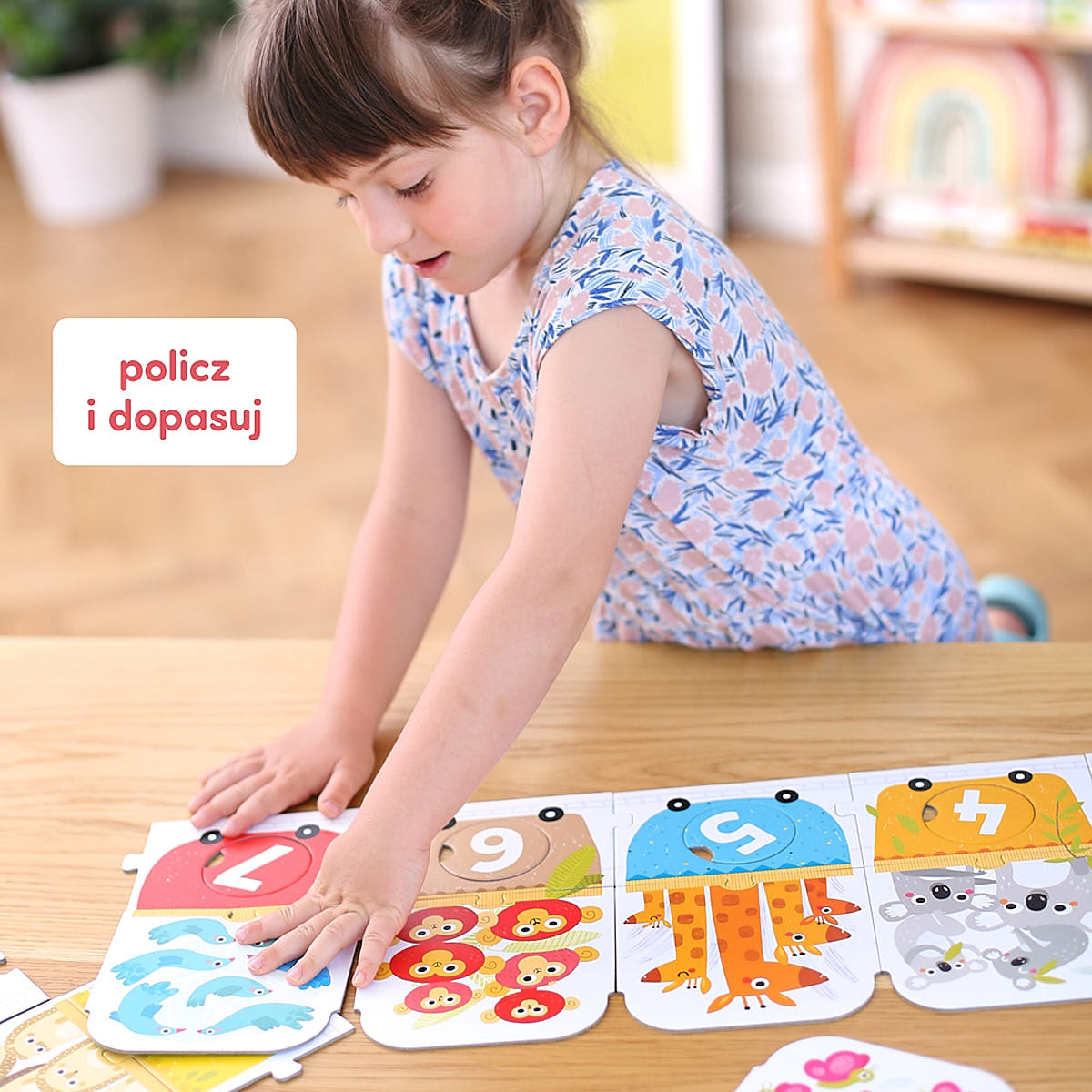 Puzzle z dziurką Pociąg do liczenia - CzuCzu