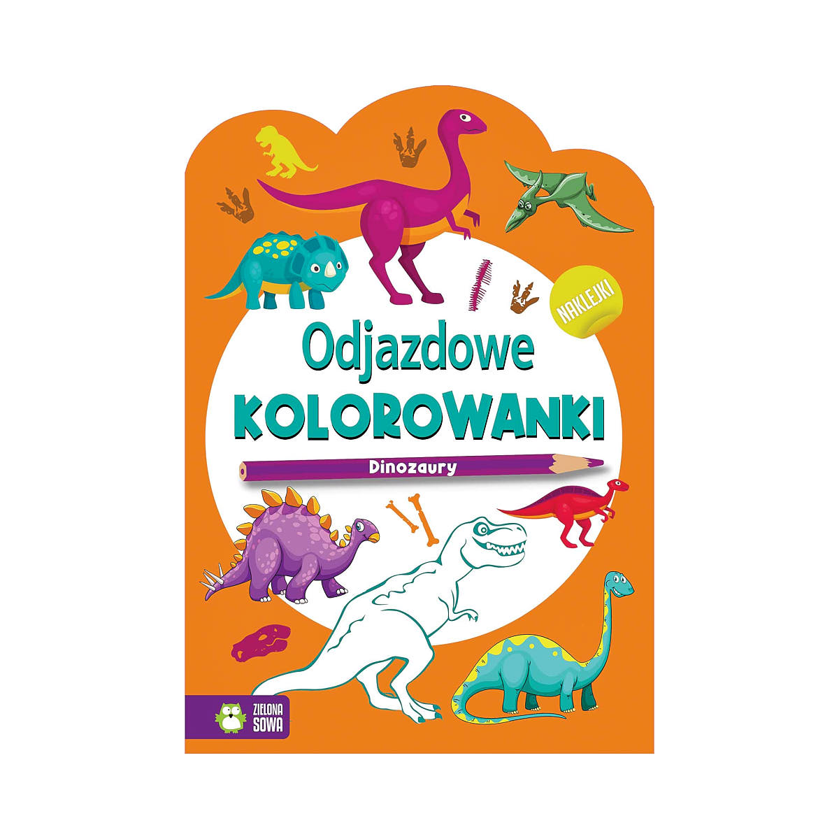 Odjazdowe kolorowanki. Dinozaury - Wydawnictwo Zielona Sowa