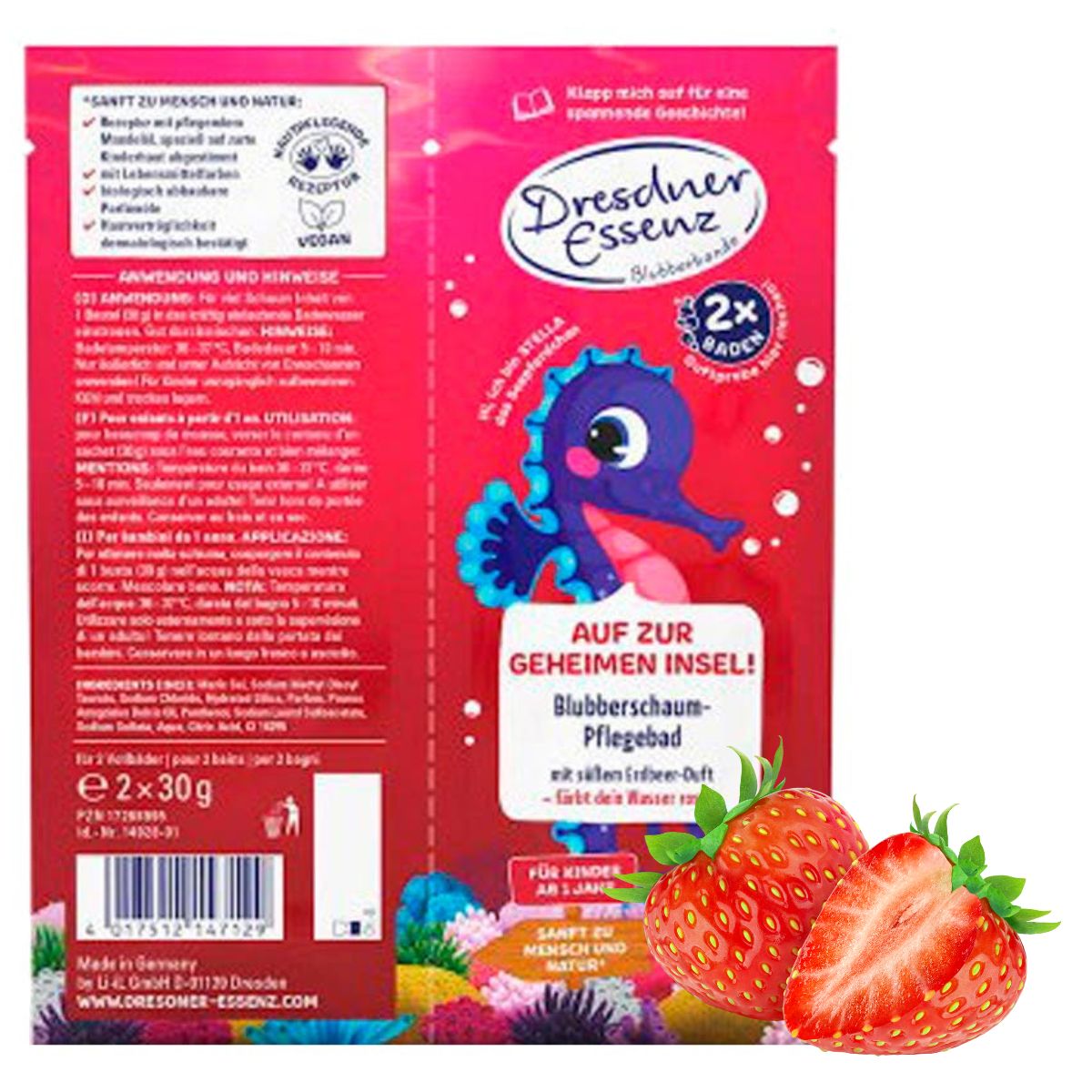 Stella Konik Morski - Pieniąca sól do kąpieli - Bubble Gang - Dresdner Essenz 2x30g
