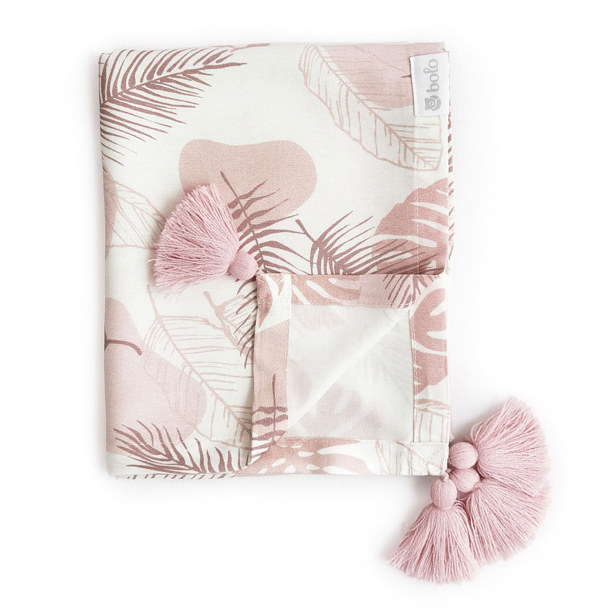Otulacz bambusowy 80x100 cm - Bolo pretty in pink