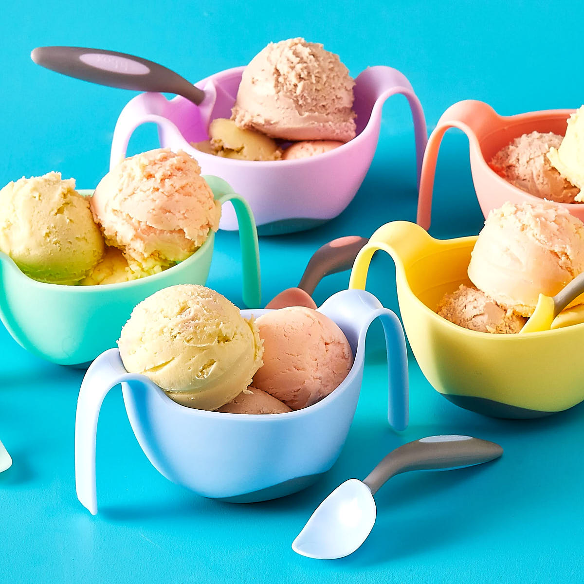 Pierwsze sztućce BLW dla niemowląt Gelato - B.Box Gelato Pistachio