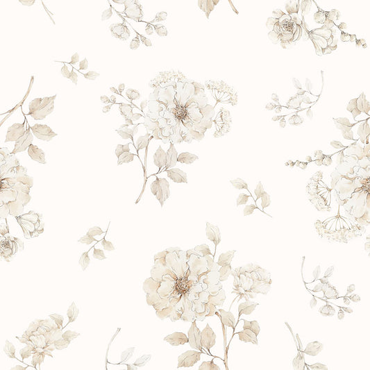 Otulacz babambusowy 75x100 cm / 100x120 cm - boho - My Memi flowers 75x100