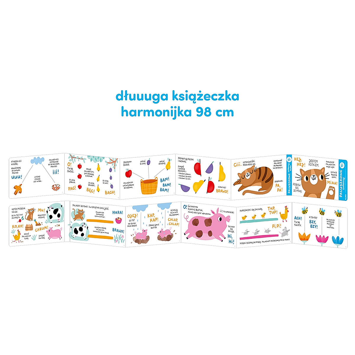 Książeczka Aktywizująca Paluszkowe Zabawy 15+ - CzuCzu