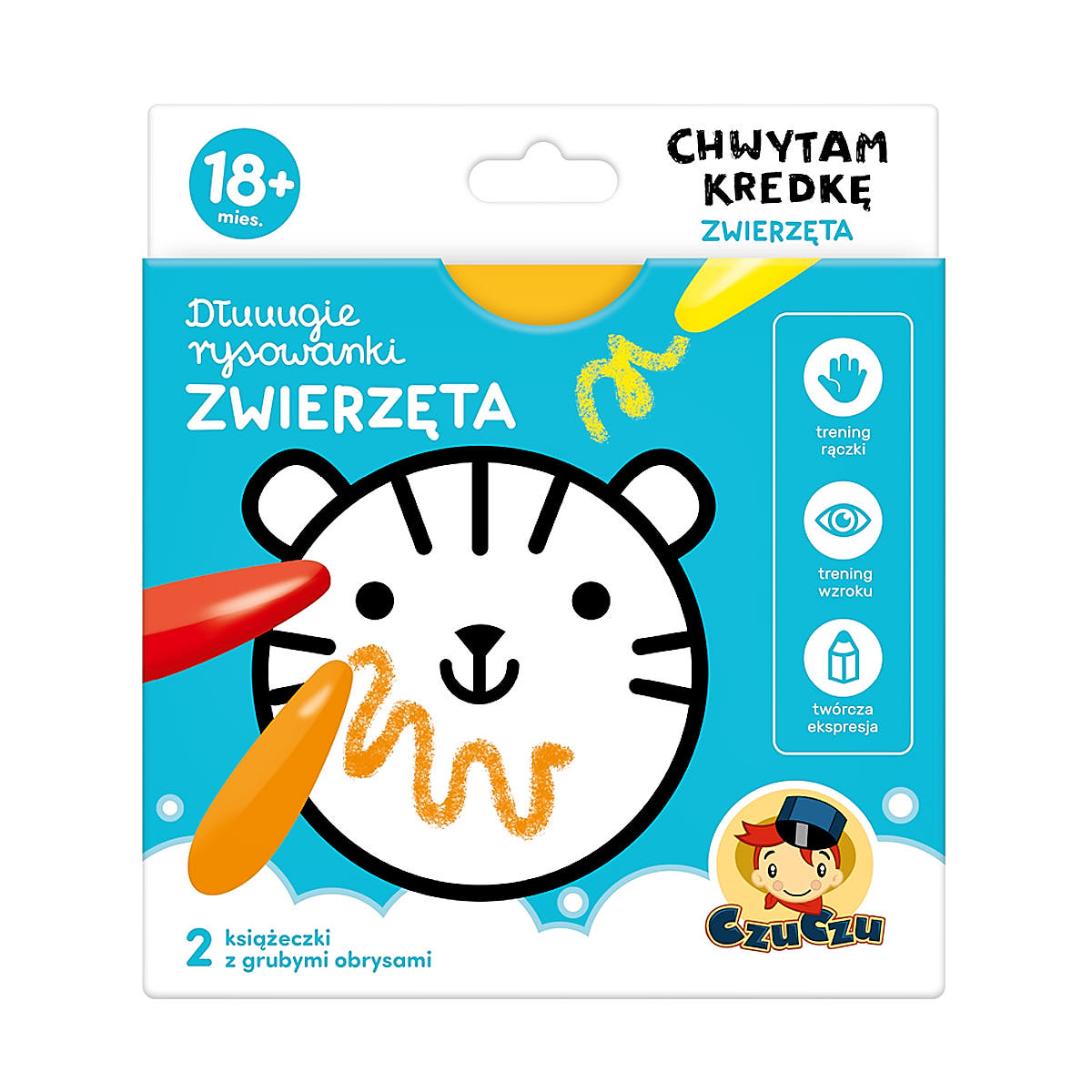 Dłuuugie rysowanki Chwytam kredkę - CzuCzu Zwierzęta