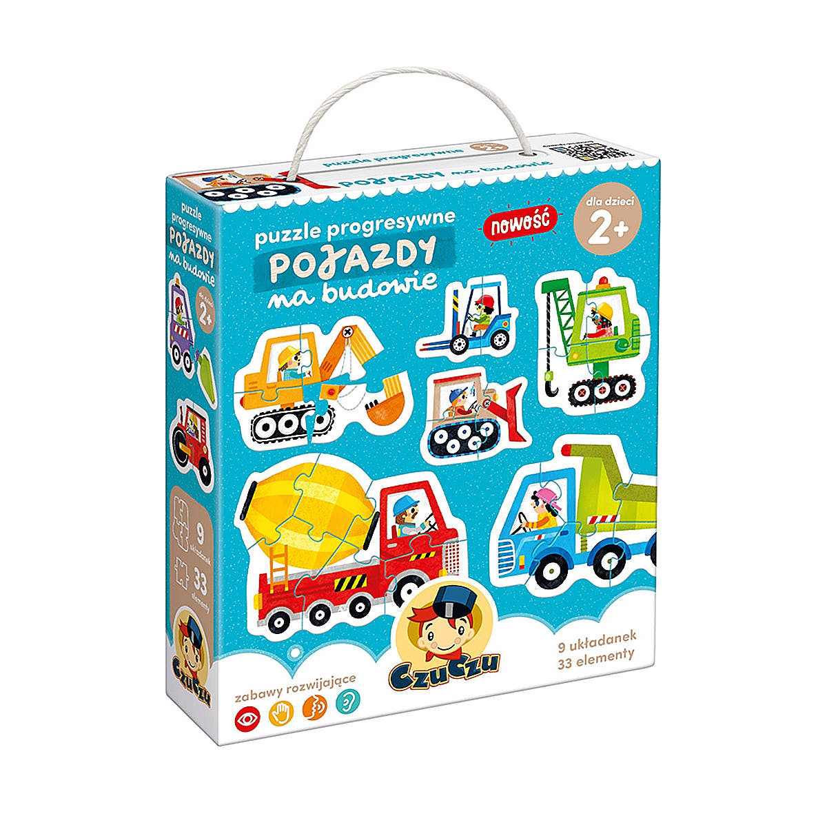 Puzzle progresywne Pojazdy na budowie - CzuCzu