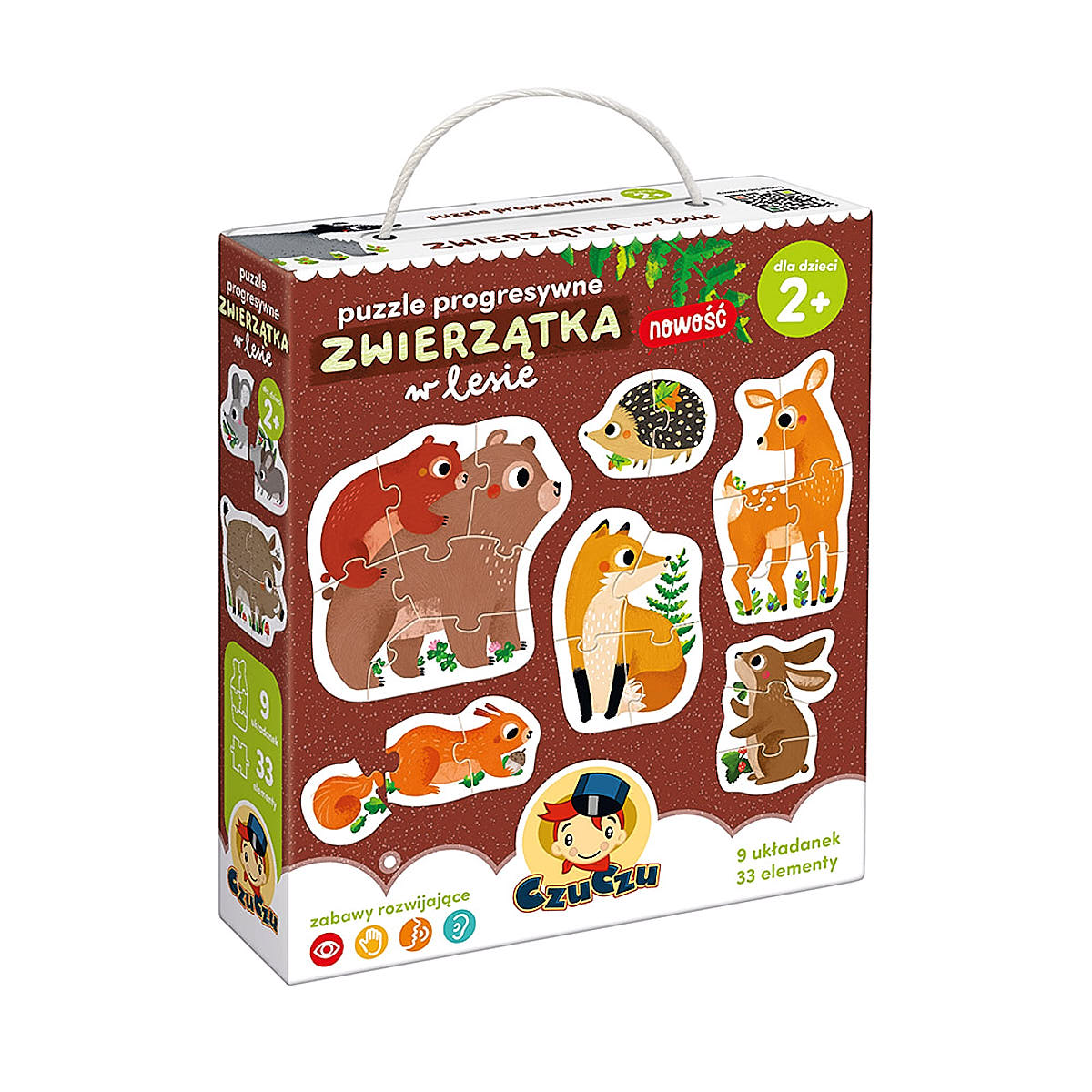 Puzzle progresywne Zwierzątka w lesie - CzuCzu