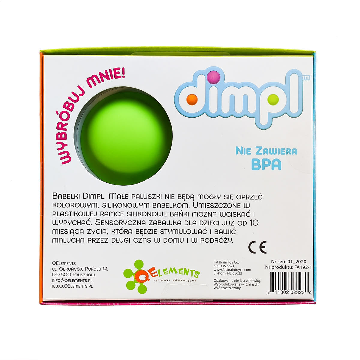 Bąbelki sensoryczne Dimpl - Fat Brain Toys