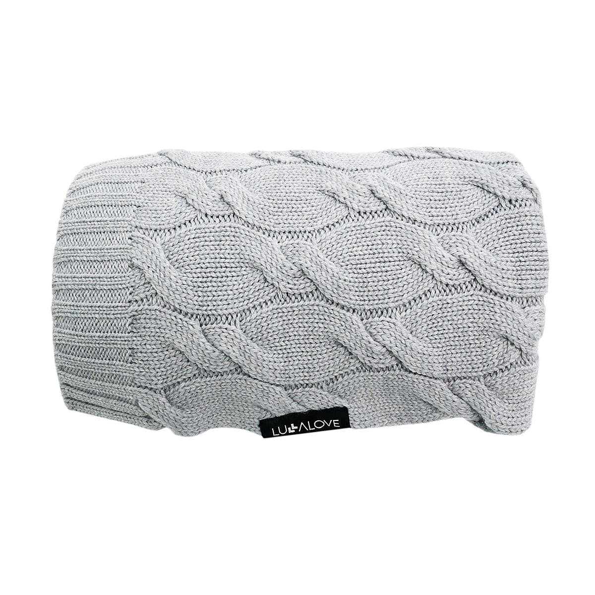 Kocyk z wełny merino Premium - Lullalove szary