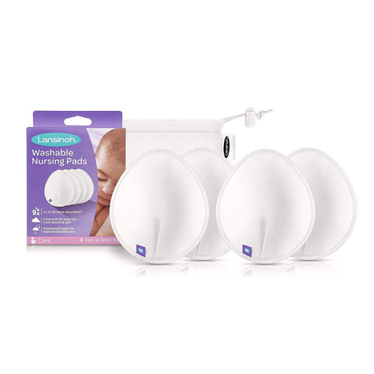 Wkładki laktacyjne wielorazowego użytku w kolorze białym - Lansinoh