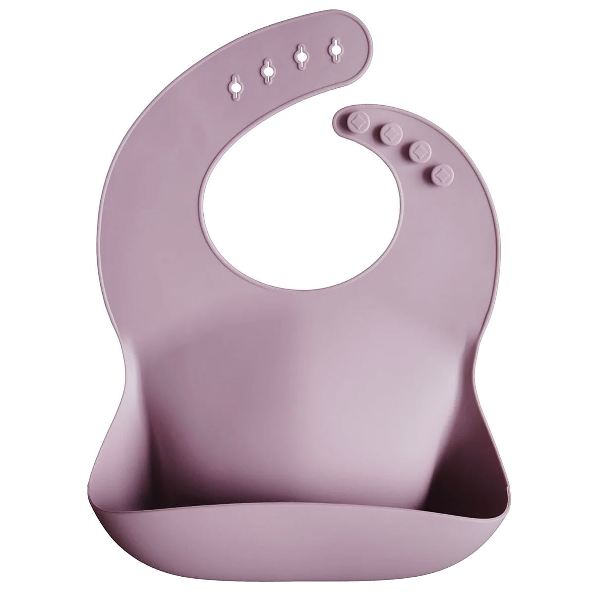 Śliniak silikonowy - Mushie Pale Mauve