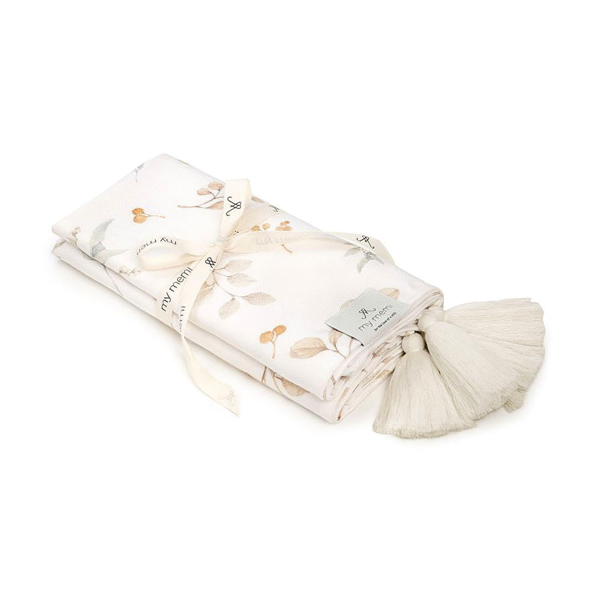 Otulacz babambusowy 75x100 cm / 100x120 cm - boho - My Memi nature 100x120