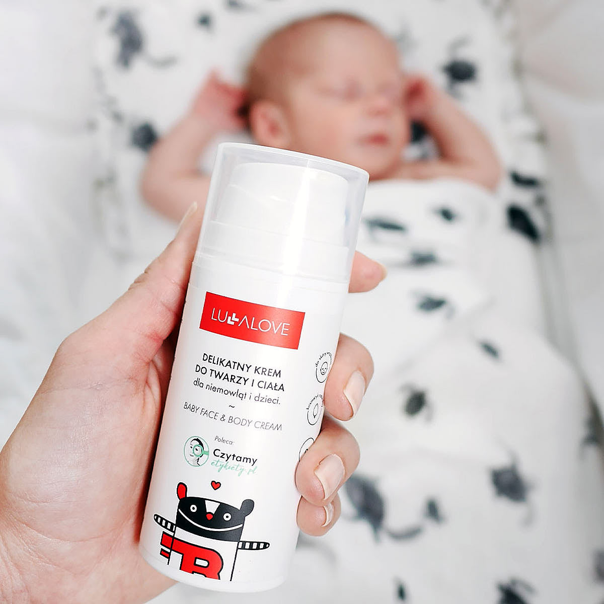 Delikatny krem do twarzy i ciała dla dzieci - 100 ml - Lullalove