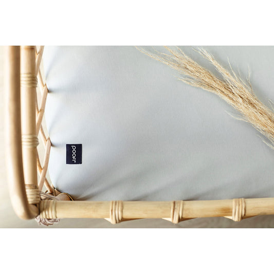 Prześcieradło Organic&Color 60x120 cm / 70x140 cm - Poofi jasny szary 60x120