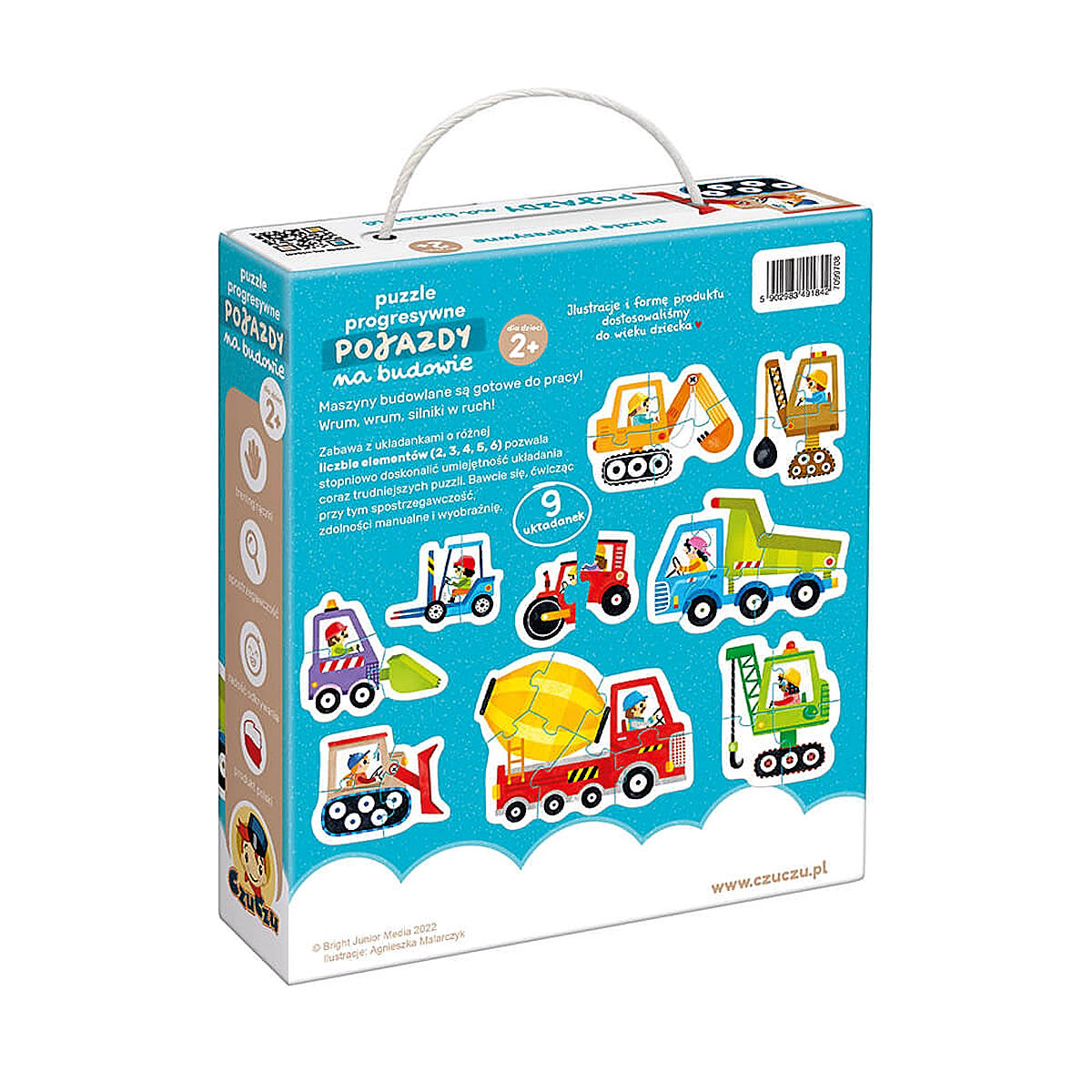 Puzzle progresywne Pojazdy na budowie - CzuCzu