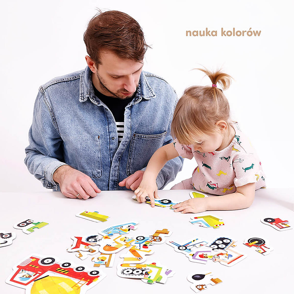 Puzzle progresywne Pojazdy na budowie - CzuCzu