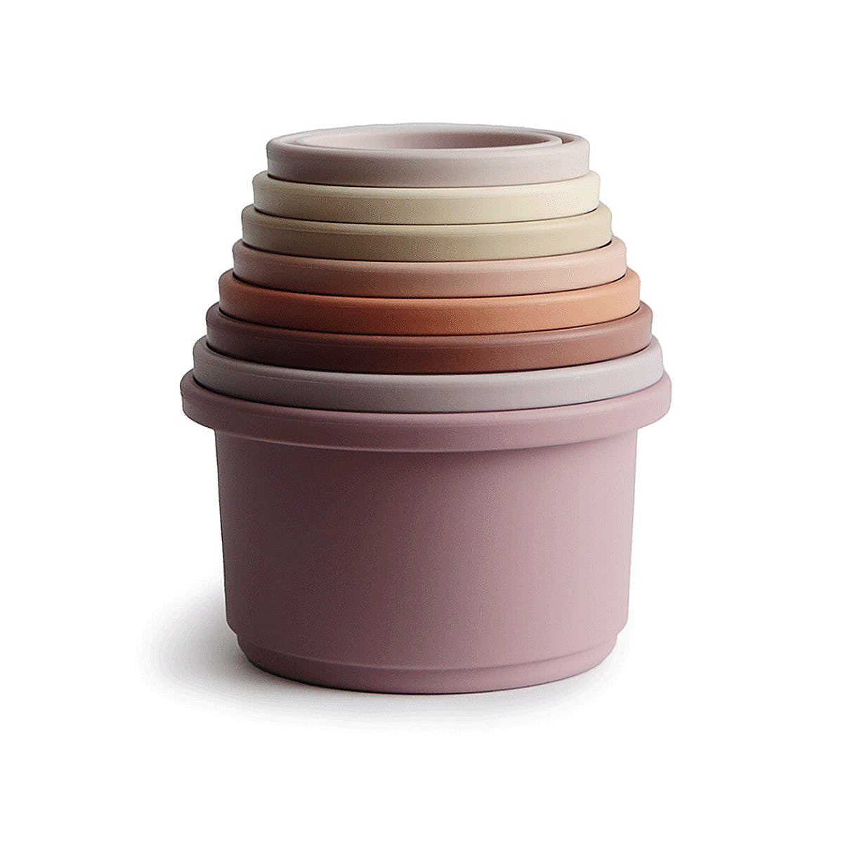 Piramidka Sensoryczna Kubeczki Stacking Cups - Mushie Petal