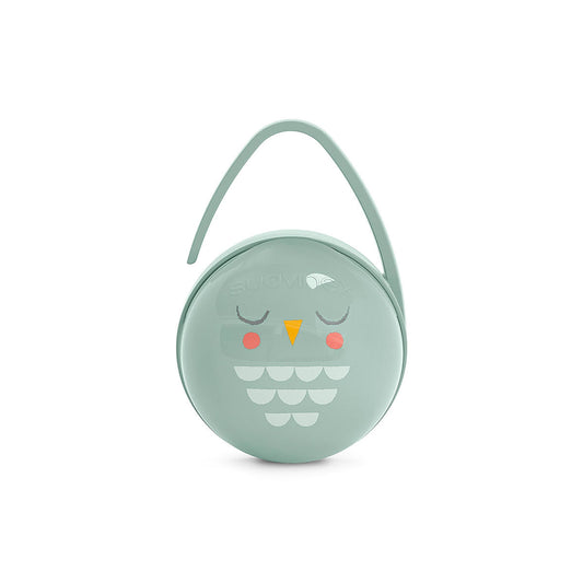 Suavinex - Podwójne etui na smoczki Bonhomia Miętowa Sowa