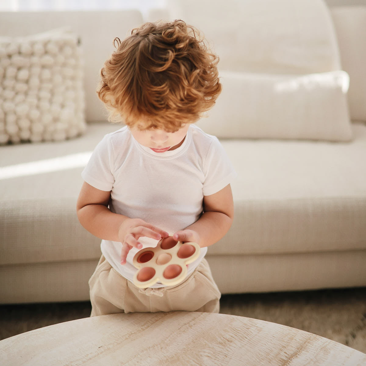 Kwiatek Press Toy - Mushie Rose/Blush/Shifting Sand