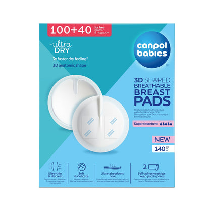 Wkładki laktacyjne z paskiem samoprzylepnym 140 szt- Canpol