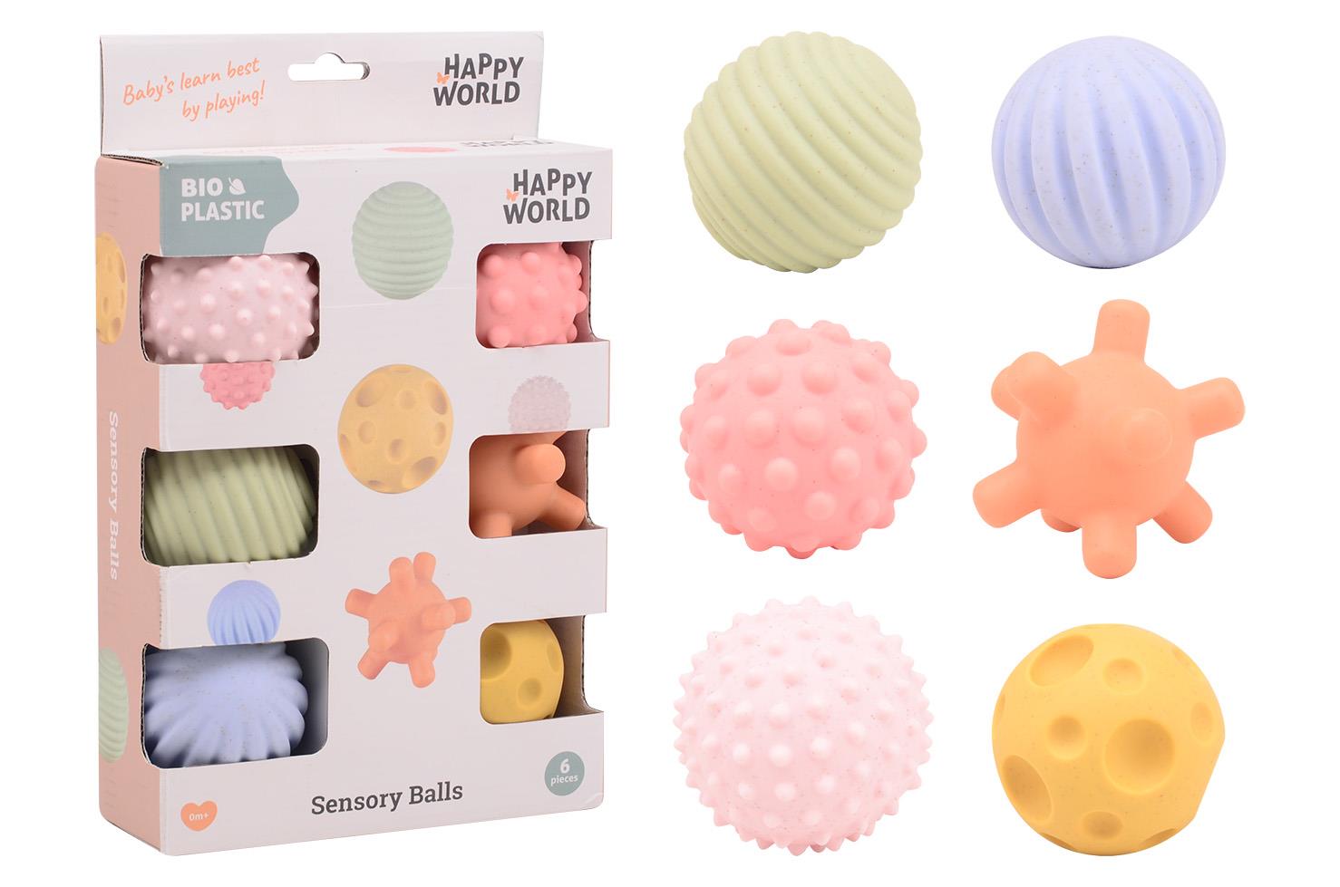 Piłki sensoryczne BIOplastik - Happy World