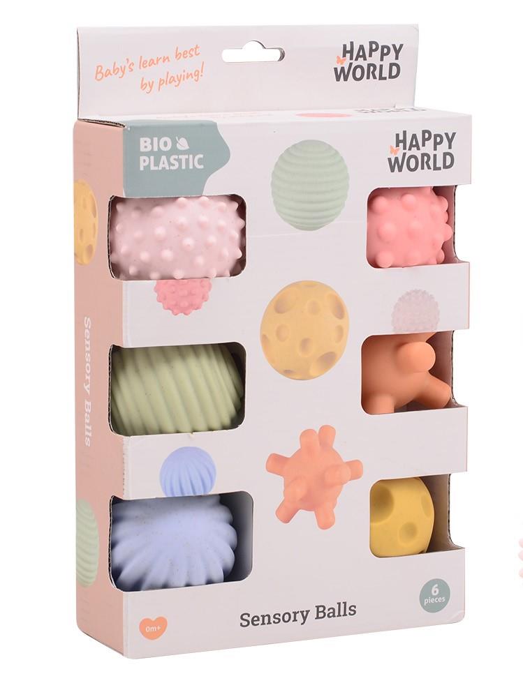 Piłki sensoryczne BIOplastik - Happy World