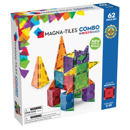 Klocki Magnetyczne COMBO microMAGS 62 el. - MAGNA-TILES®