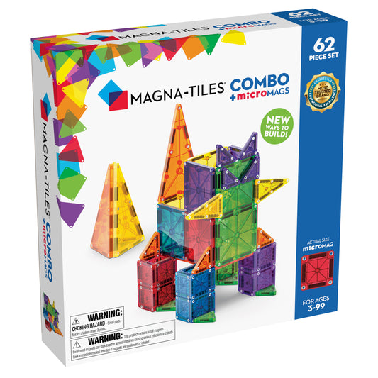 Klocki Magnetyczne COMBO microMAGS 62 el. - MAGNA-TILES®