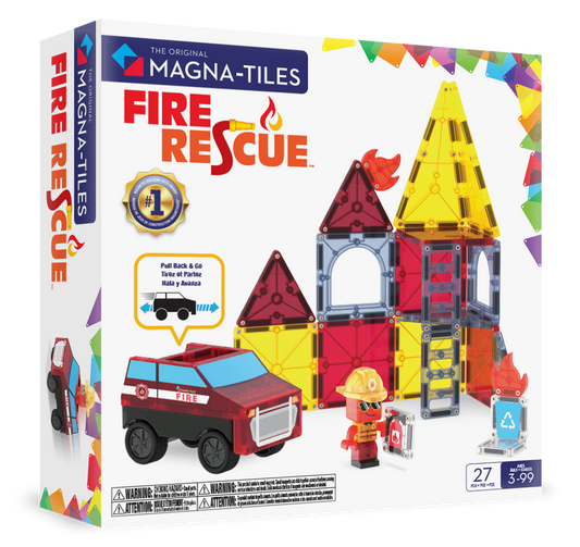 Klocki Magnetyczne Fire Rescue 27 el. - MAGNA-TILES®