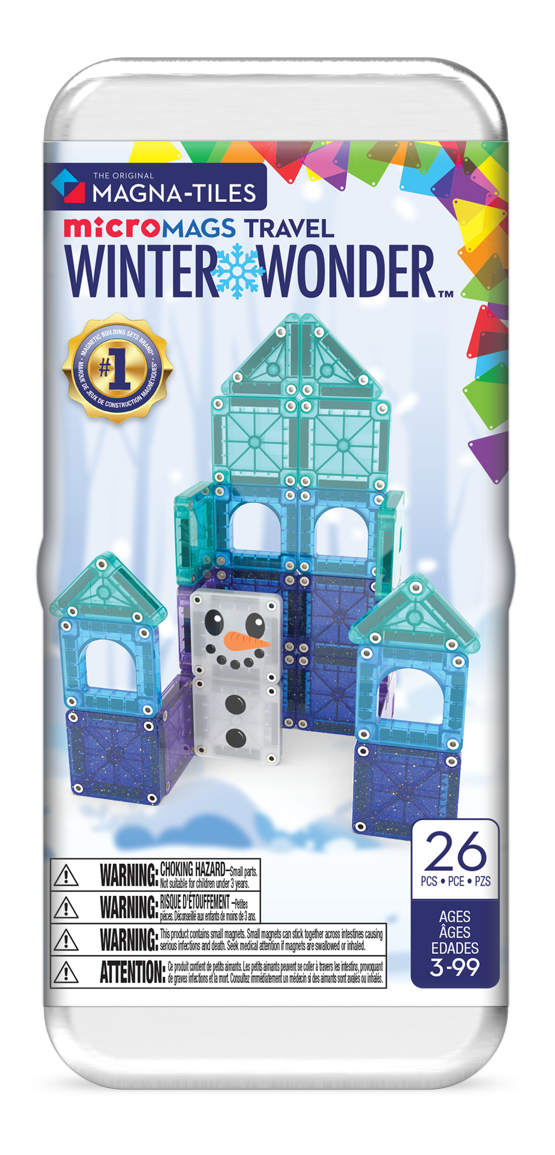 Klocki Magnetyczne Travel Winter Wonder 26 el. - MAGNA-TILES®