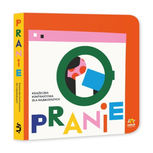 Książeczka kontrastowa dla najmłodszych - Natuli Pranie