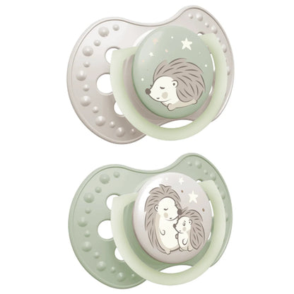 Smoczek silikonowy Night&Day 2szt - Lovi Hedgehog