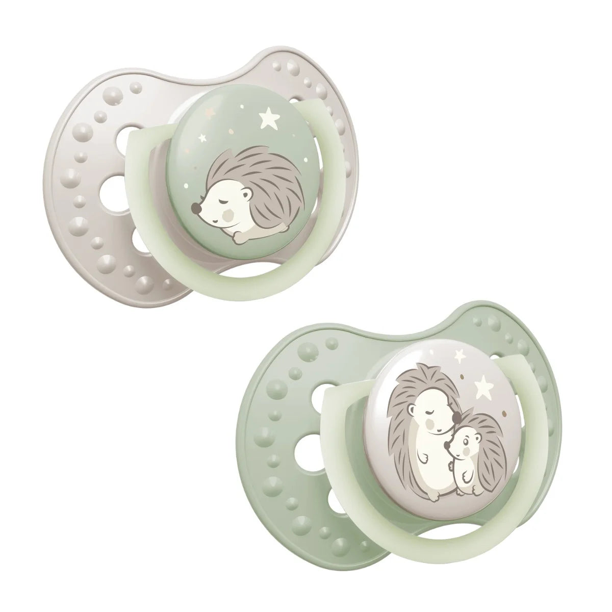 Smoczek silikonowy Night&Day 2szt - Lovi Hedgehog