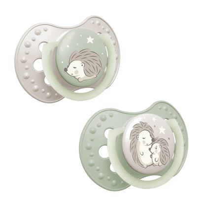 Smoczek silikonowy Night&Day 2szt - Lovi Hedgehog