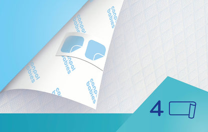 Wielofunkcyjne podkłady higieniczne 90x60 cm z przylepcem - Canpol 12 szt