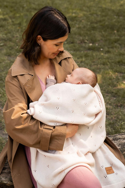 Kocyk merino całoroczny Meri ciepły beż- ColorStories