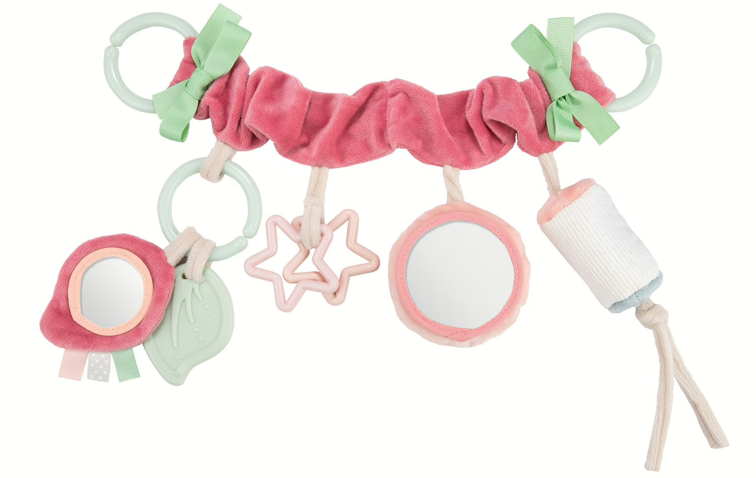 Zawieszka do wózka/fotelika Pastel friends - Canpol Różowy