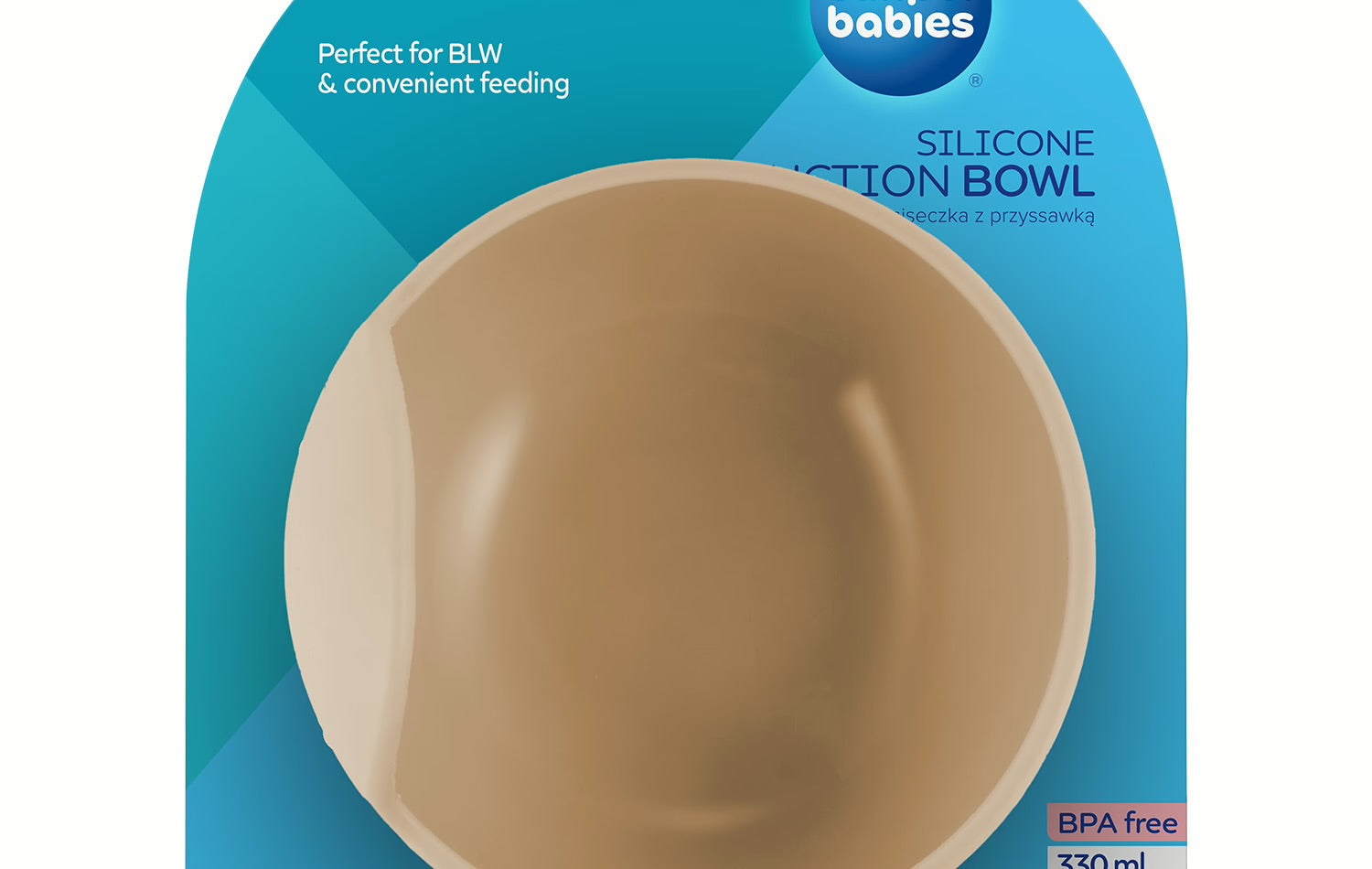 Silikonowa miseczka z przyssawką 330ml- Canpol Pistachio