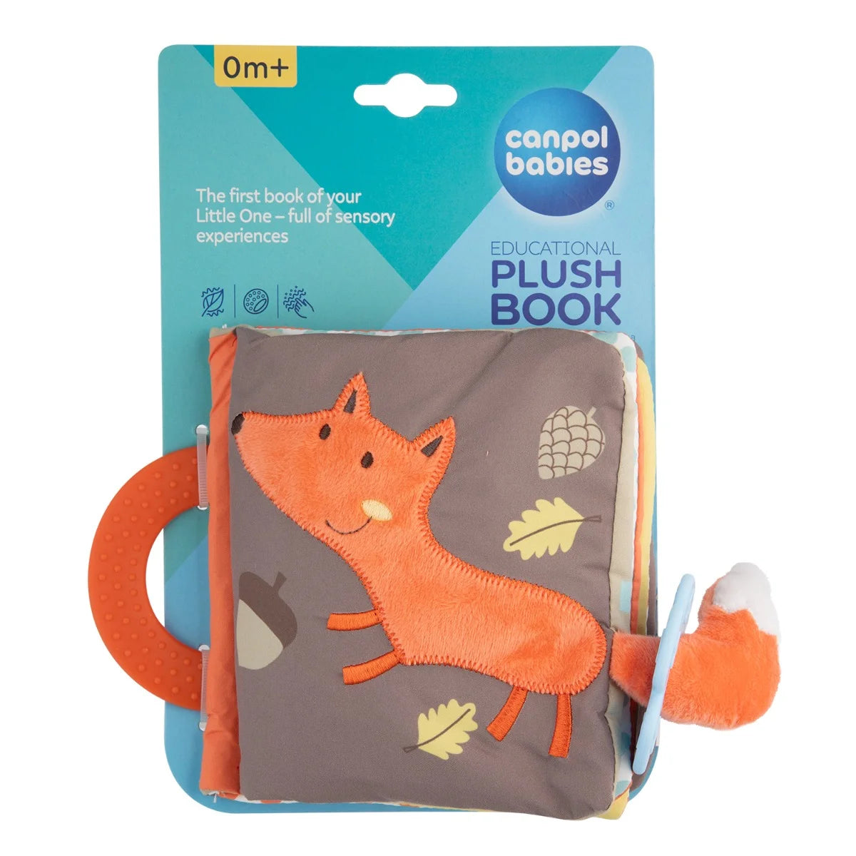 Pluszowa książeczka edukacyjna Fox - Canpol CANPOL