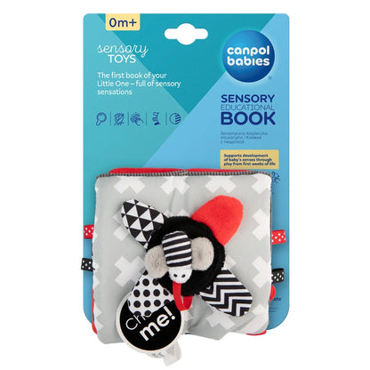 Pluszowa kontrastowa książeczka edukacyjna Sensory Toys - Canpol