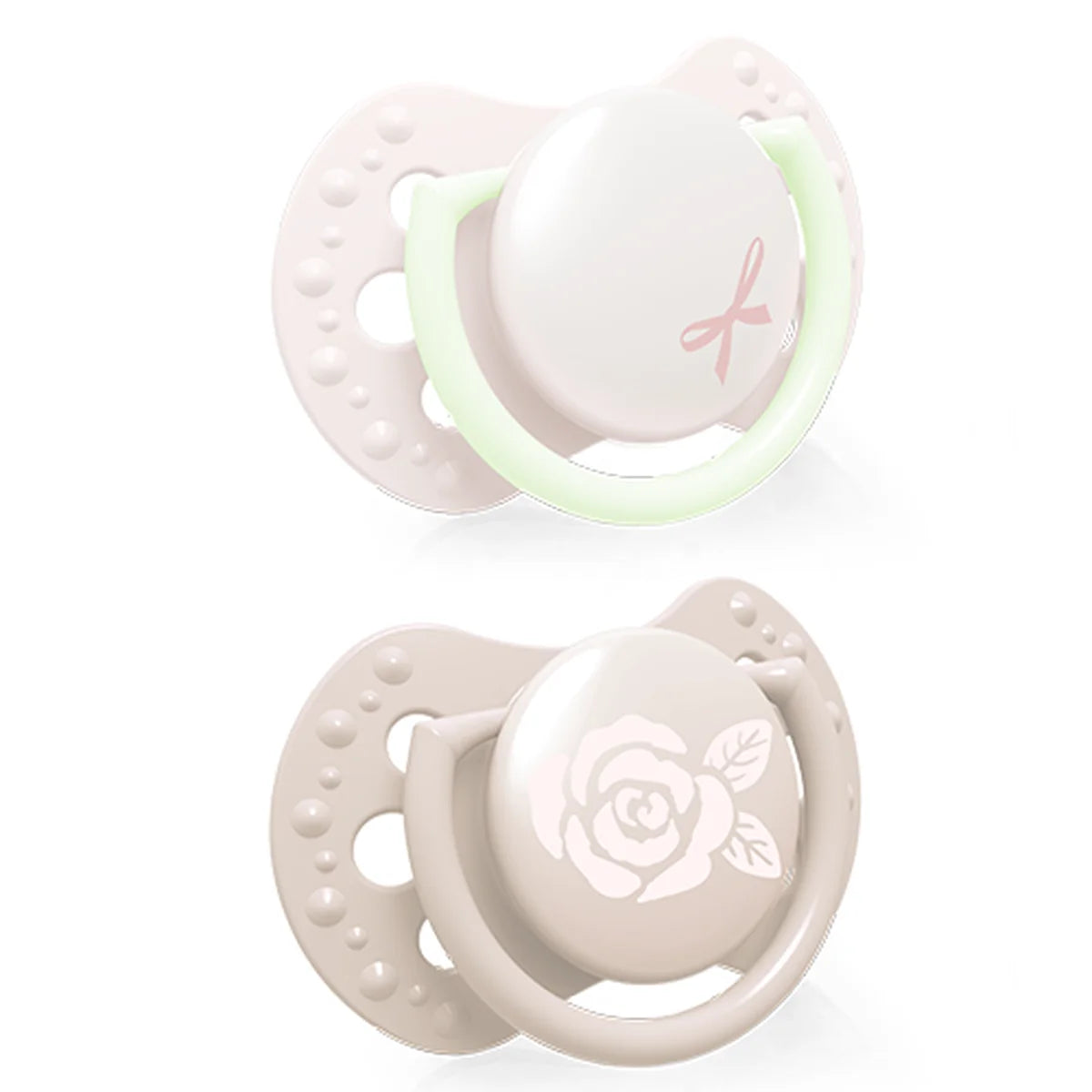 Smoczek silikonowy dynamiczny Baby Shower 2szt - Lovi Girl 0-2m