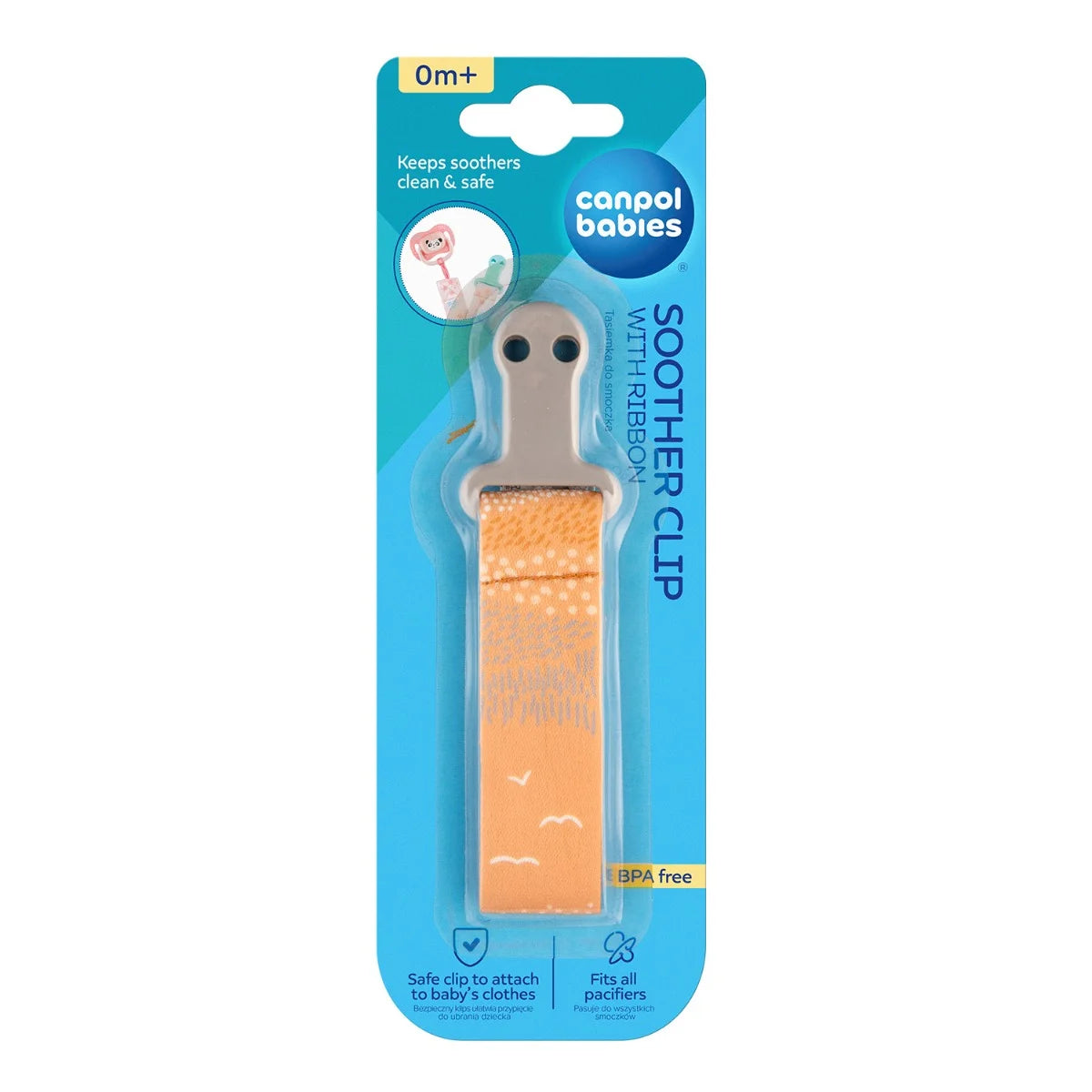 Tasiemka do smoczka - Canpol Mountains żółta