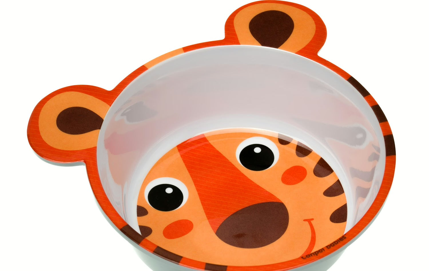 Melamina miseczka antypoślizgowa z uszami Hello Little - Canpol Tygrys