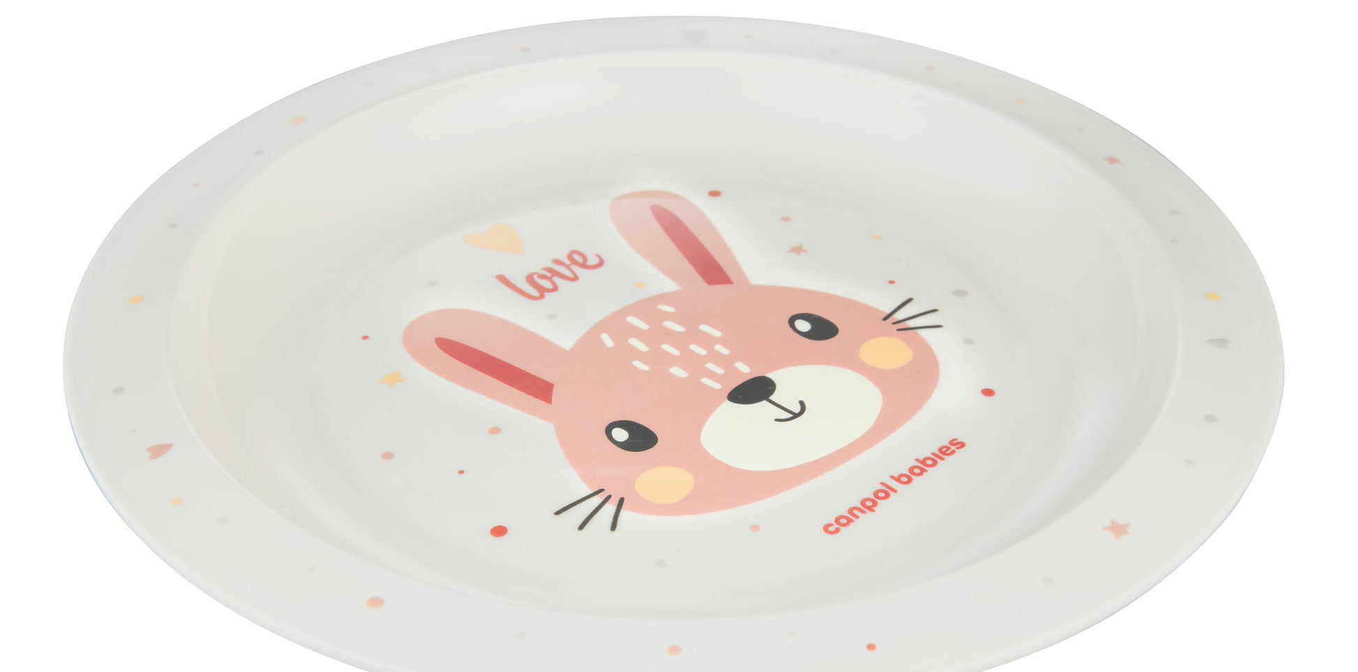 Talerz plastikowy Cute Animals - Canpol piesek niebieski