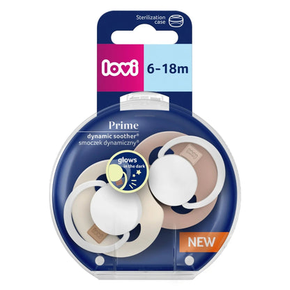 Smoczek silikonowy dynamiczny Prime - Lovi Ivory Glow Blush Glow 18+