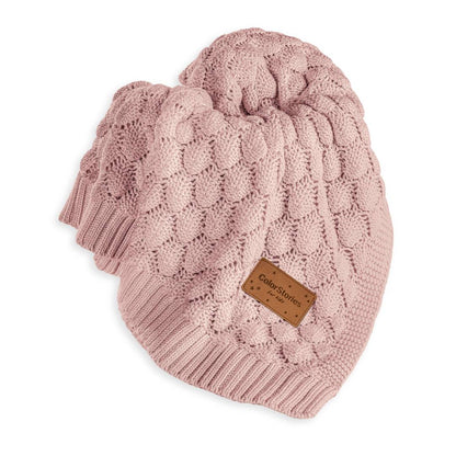 Kocyk bambusowy Fema - ColorStories Zamglony róż 80x100