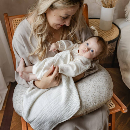 Pieluszki muślinowe 2 szt - ColorStories Różowy i kremowy 75x75